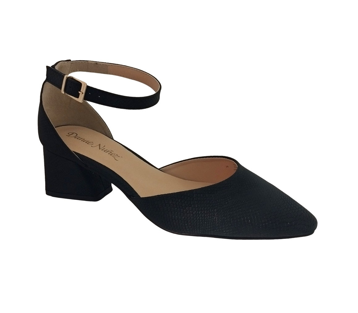 Danae Nuñez DV 606804 Color: NEGRO ANACONDA CASUAL