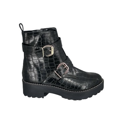 Danae Nu?ez 03-124 Color: NEGRO CROCO CASUAL