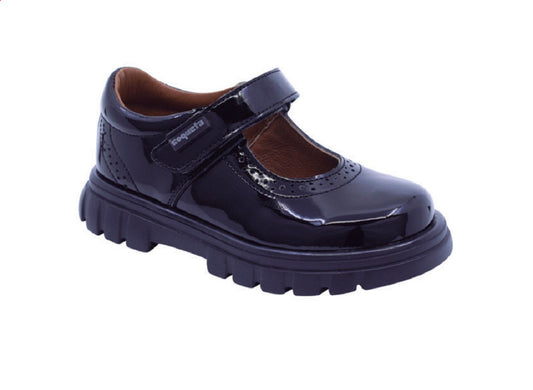 COQUETA 125001-C Color: NEGRO CHAROL ESCOLAR