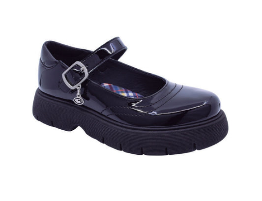 COQUETA 59201-C Color: NEGRO CHAROL ESCOLAR
