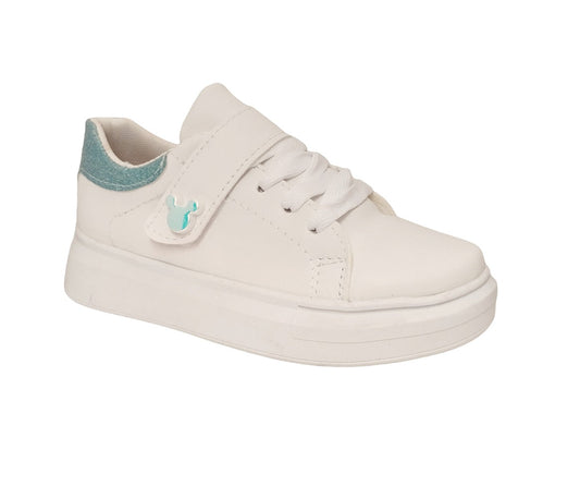 BUGGY KIDS 000706 Color: BLANCO NAIROBI APLIC AZUL CASUAL