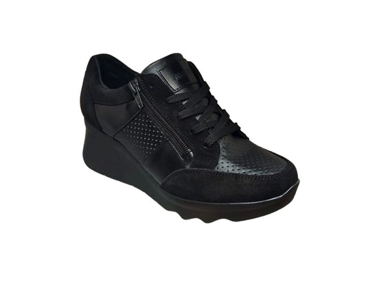 MANET 4013-05 Color: PIEL GAMUZA NEGRO CASUAL
