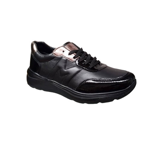 MANET 4006-02 Color: PIEL BORREGO NEGRO CASUAL