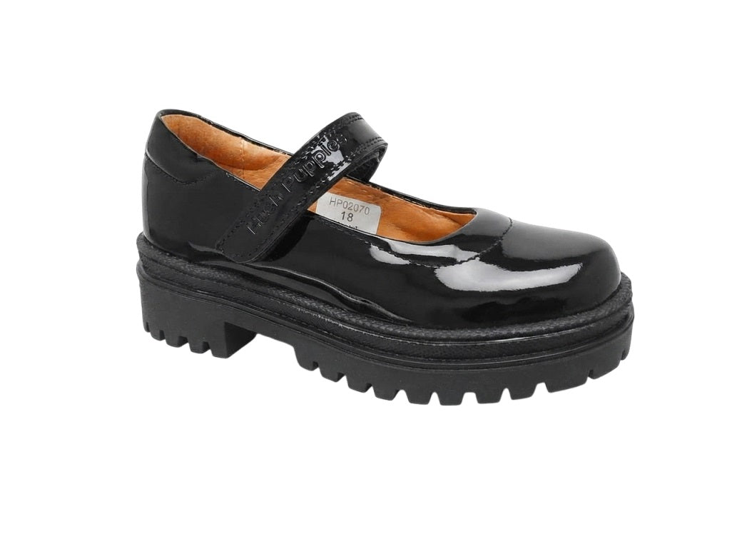 HUSH PUPPIES KIDS HP02070 Color: CHAROL NEGRO ESCOLAR