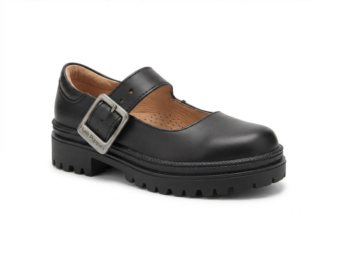 HUSH PUPPIES KIDS HP02069 Color: DANUBIO NEGRO ESCOLAR