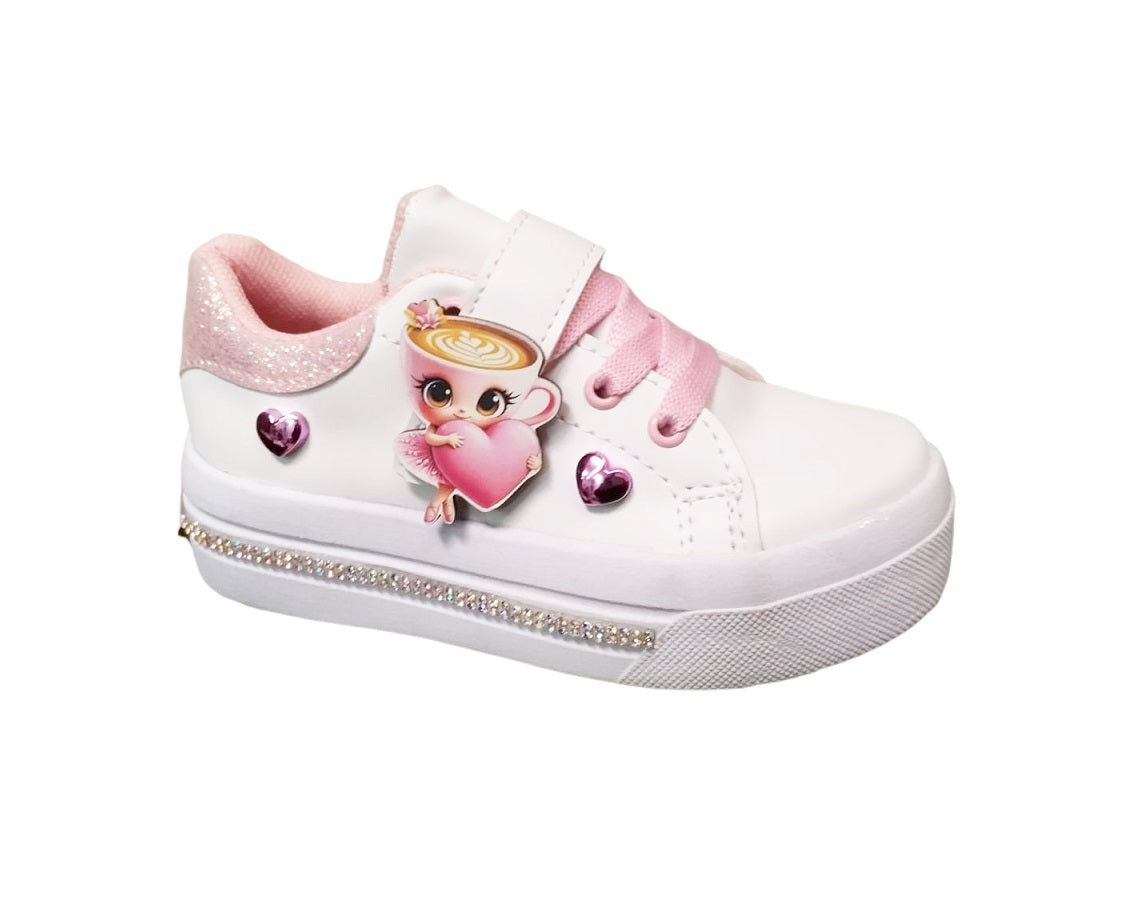 BUGGY KIDS 001294 Color: BLANCO ROSA CASUAL