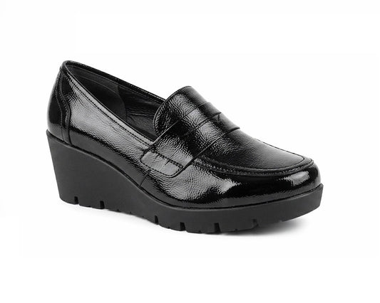 MANET 294-24 Color: CHAROL ARRUGADO NEGRO CASUAL