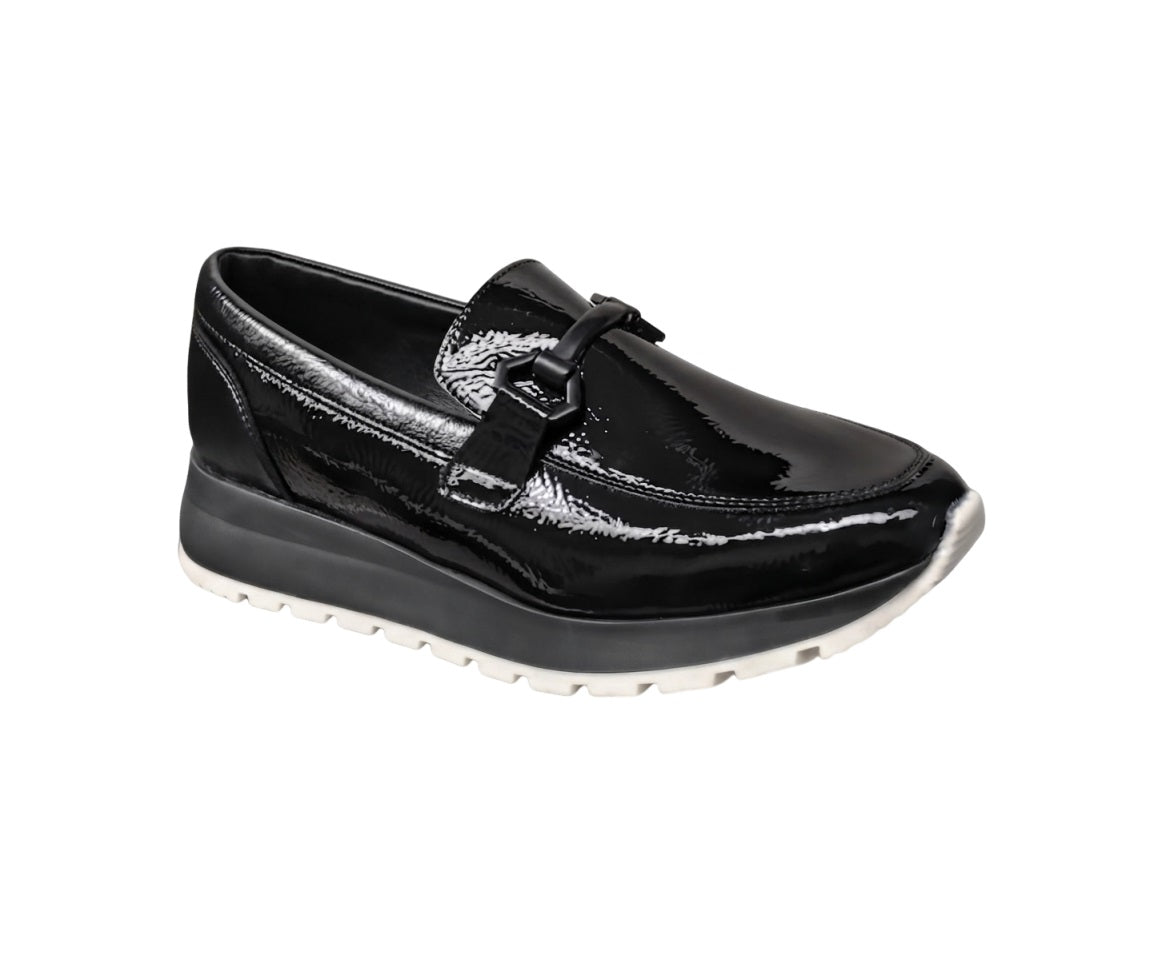 MANET 1008-10 Color: CHAROL ARRUGADO NEGRO CASUAL