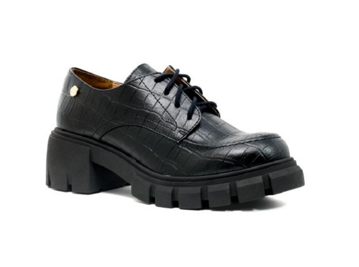 SALAMANDRA 242-3779 Color: METALICA CAIMAN NEGRO CASUAL